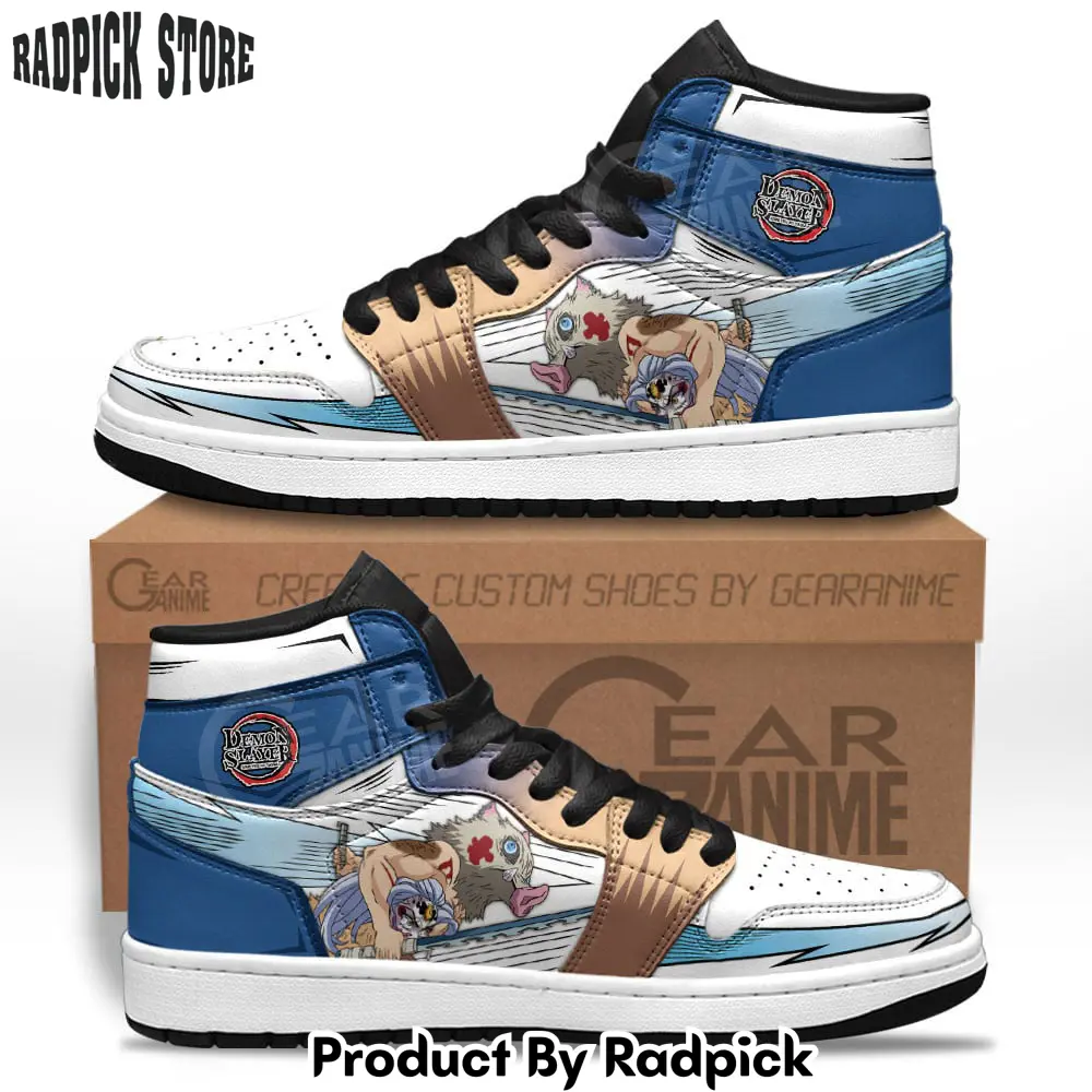 Inosuke air jordan high top sneakers anime beast breathing mn28  rp0250811